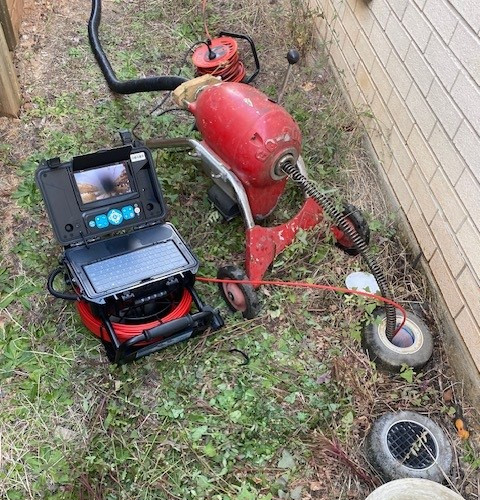 Cleaning drain with advanced tools and camera