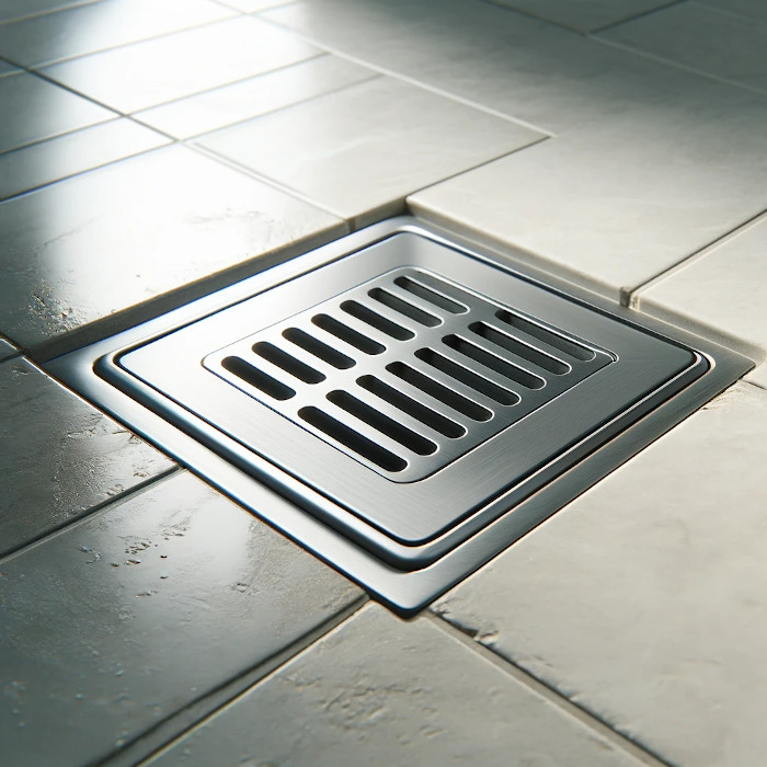 square shower drain