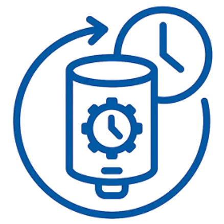 battery on time icon